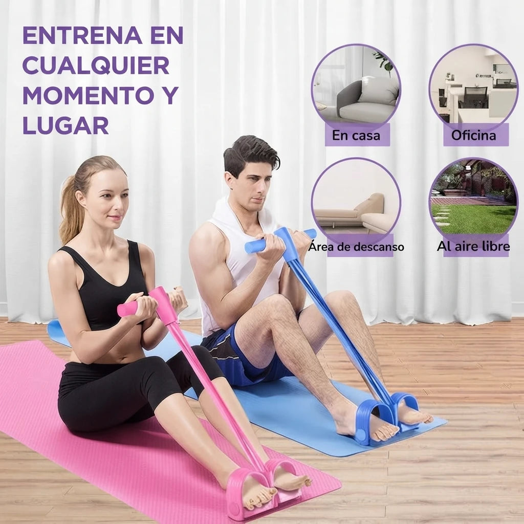 Banda de Entrenamiento con Pedal - Tu Gimnasio Entero en Casa