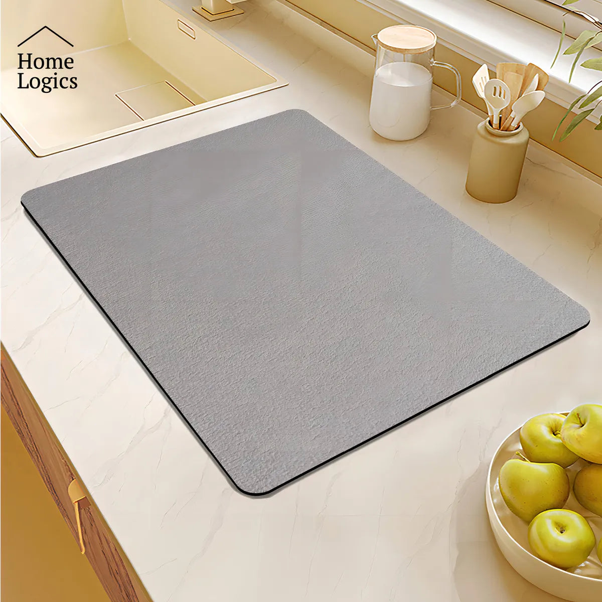 Alfombra Absorbente Antideslizante – Retiene Agua al Instante – Cocina Segura Desde Hoy