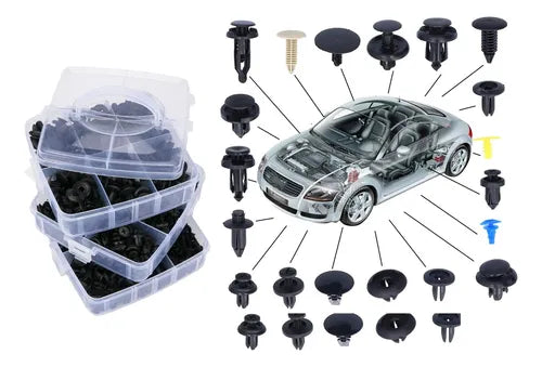Kit de Sujetadores Automotrices – Fijación Rápida – Repara tu auto en minutos