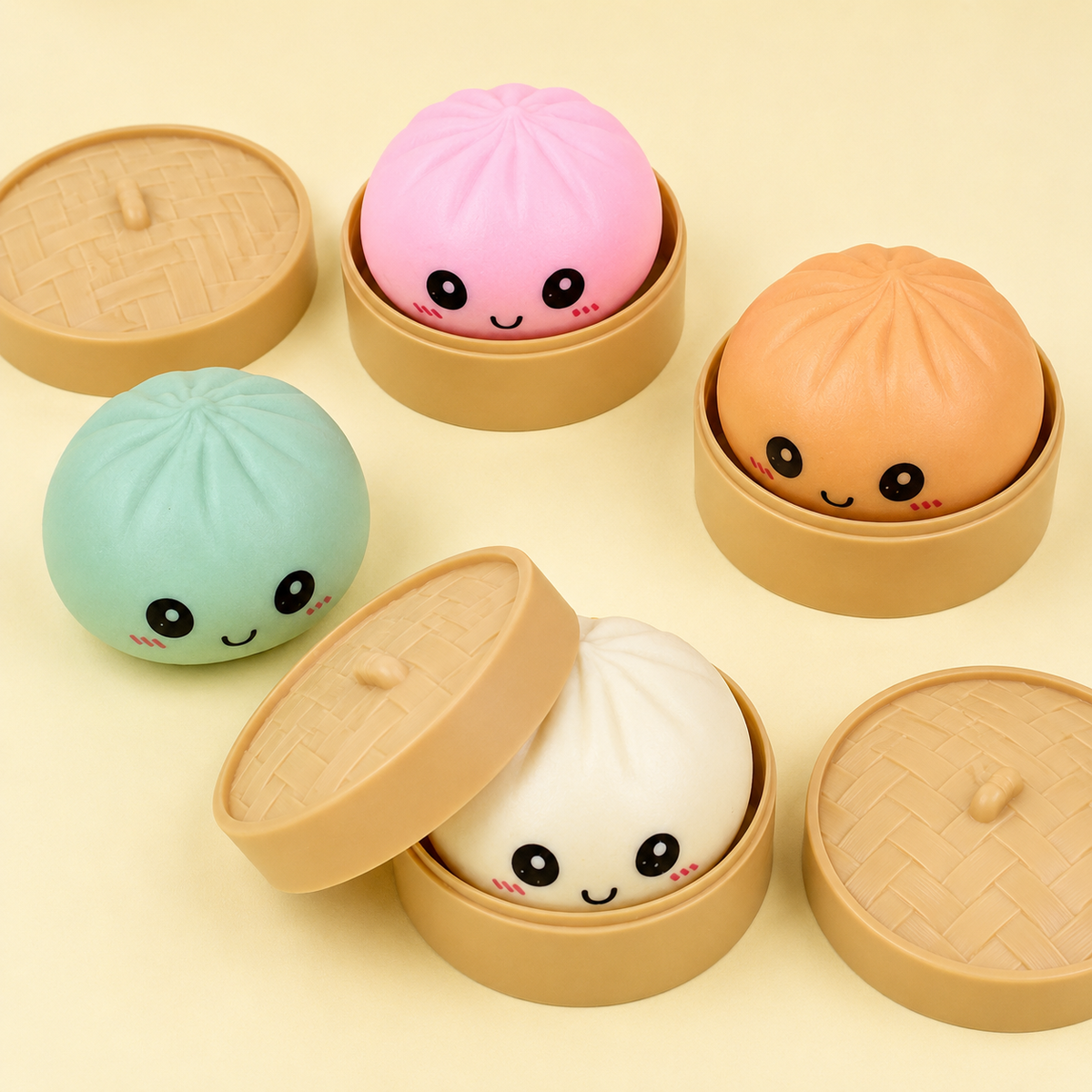 Squishy Dumplings Sorpresa 2x1 - Diversión que Calma en la Mano