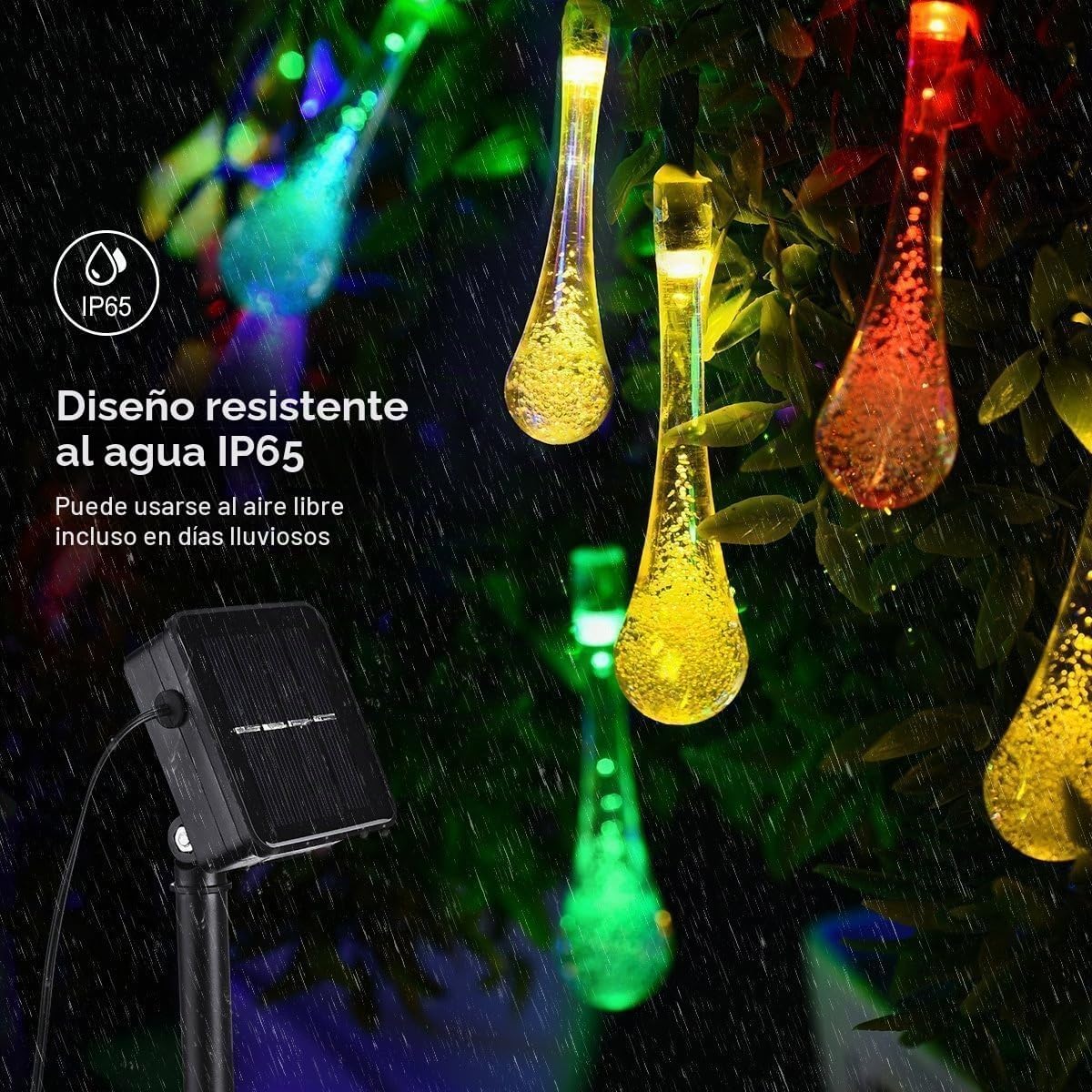 LumiGota - Luces Solares de Jardín que Encienden Solas