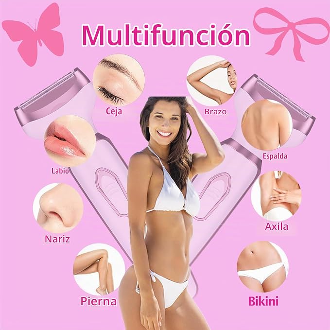 Depiladora Femenina 4 en 1 - Piel suave sin dolor ni irritación