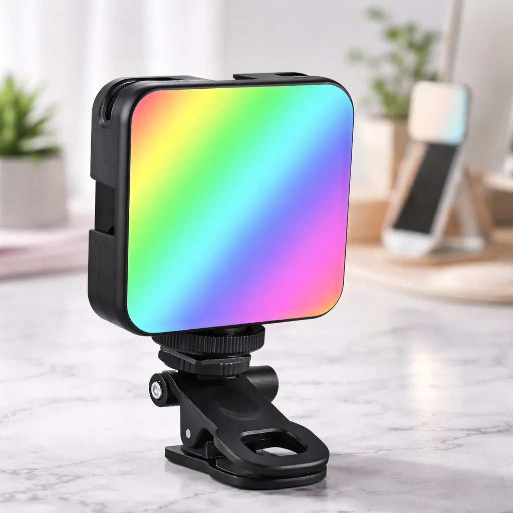 Luz LED RGB de Pinza - Luce Bien en Cada Foto y Videollamada
