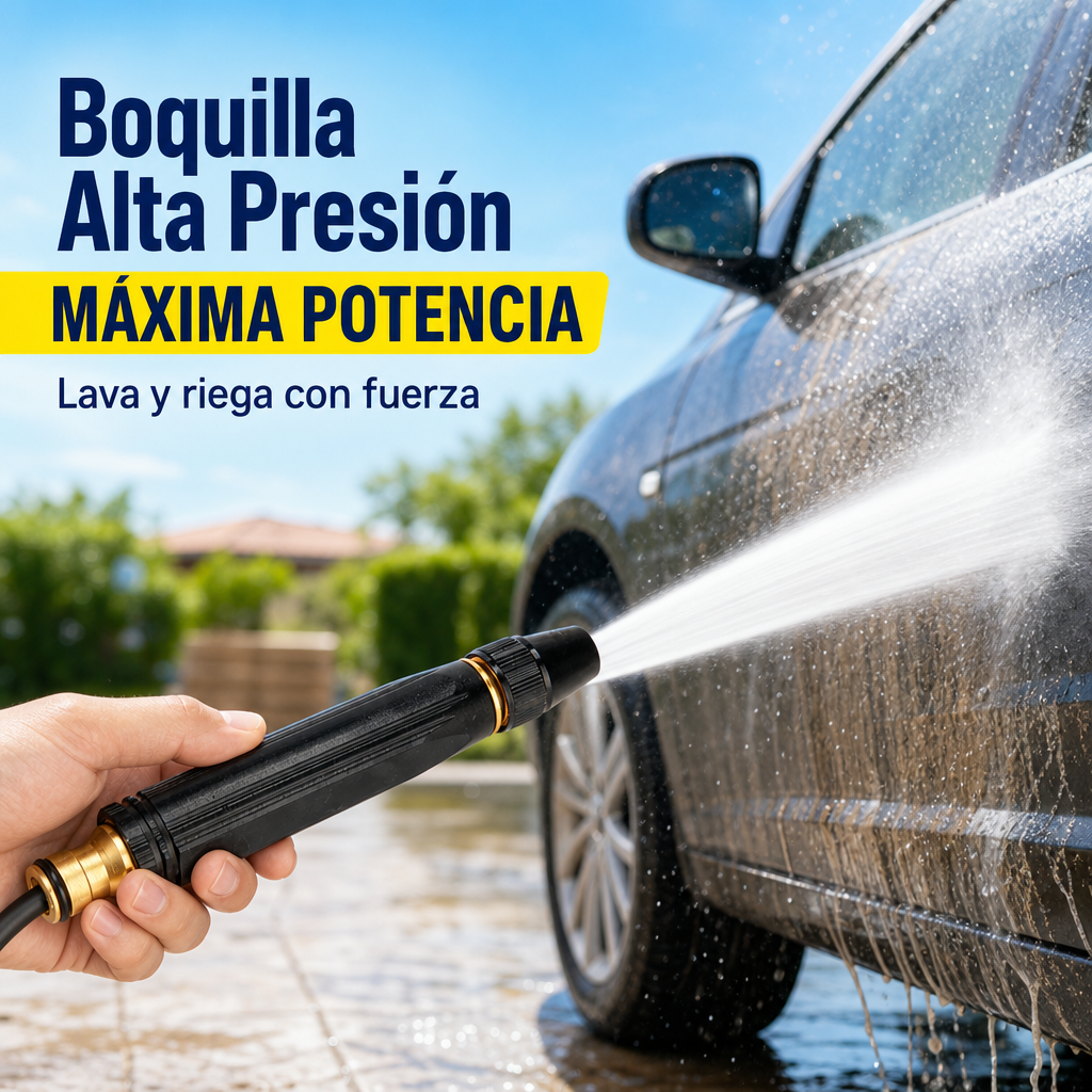 Boquilla Alta Presión - Convierte Tu Manguera en Hidrolavadora