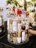 Organizador de Maquillaje Giratorio – Orden 360° – Todo Visible en Minutos