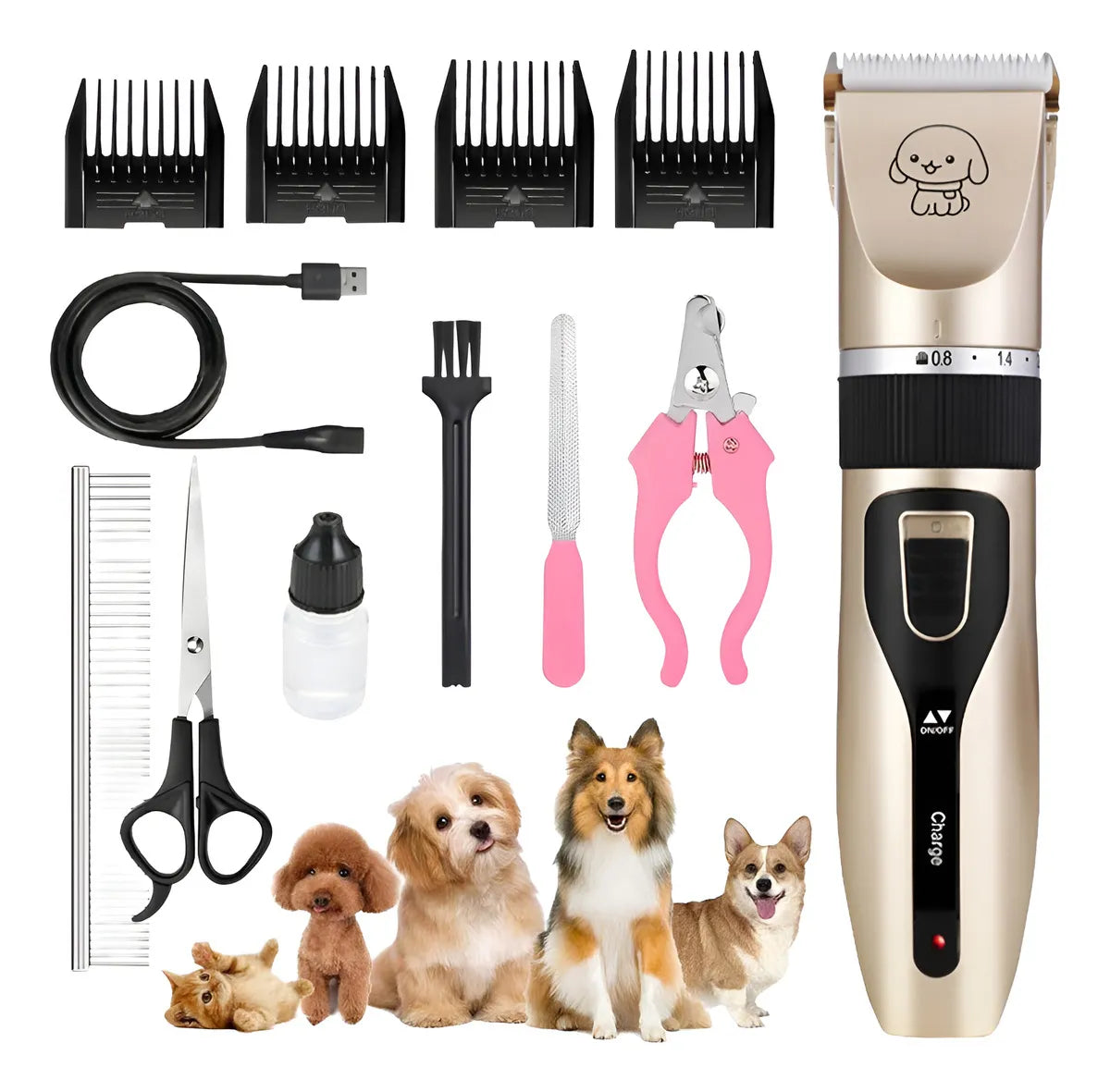 Cortapelos Premium Mascotas – Corta sin tirones – Pelaje perfecto en minutos sin salir de casa