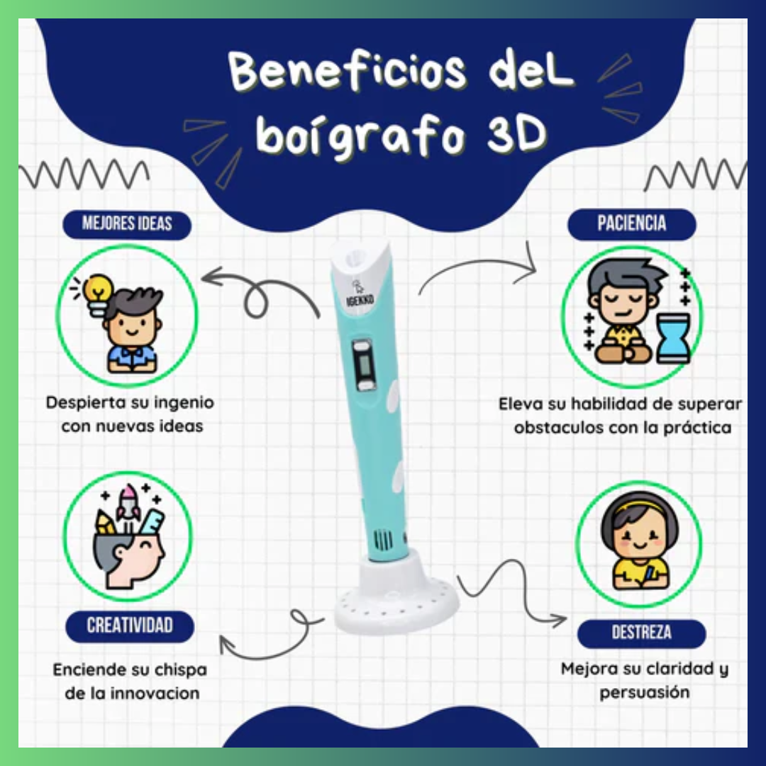 Lápiz 3D CasaTaref - Dibuja Figuras Reales en el Aire