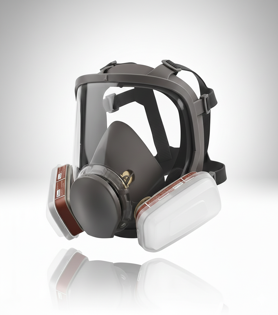 Gray helmet for bikers