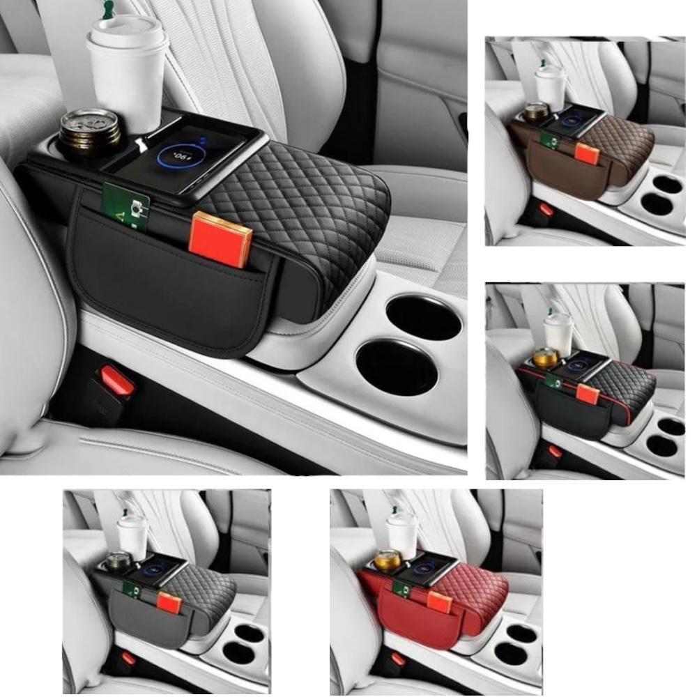 Reposabrazo para Auto – Alivia el Codo al Manejar – Con Organización Incluida en un Solo Accesorio