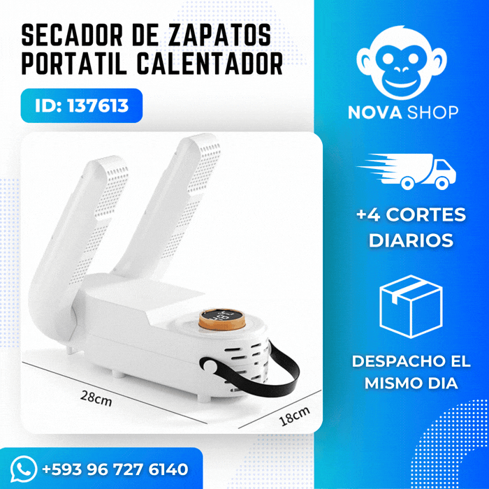 Secador de Zapatos CasaTaref - Secos y Sin Olor en Horas + Crema Blanqueadora de Regalo