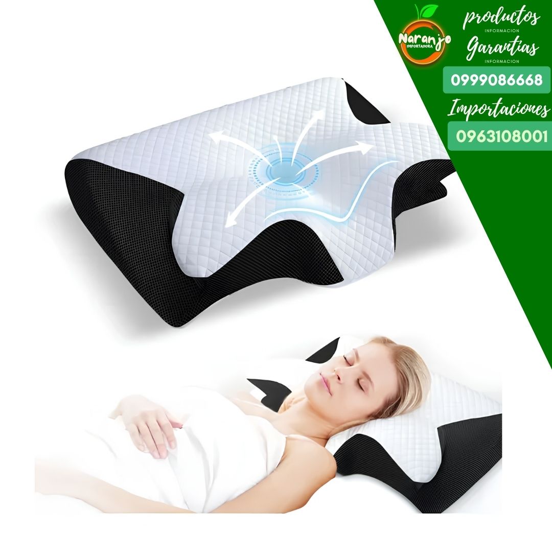 Almohada Ergonómica Viscoelástica – Despierta Sin Dolor de Cuello