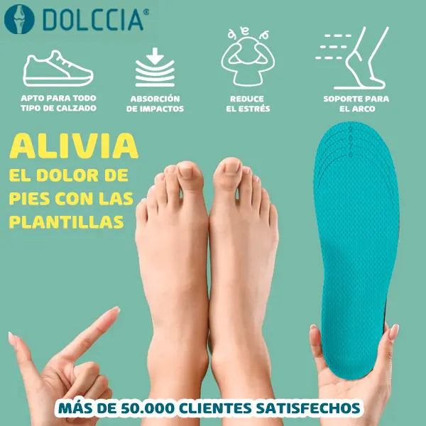 Plantillas de Gel – Absorción de Impacto – Alivio al Caminar Desde el Primer Día