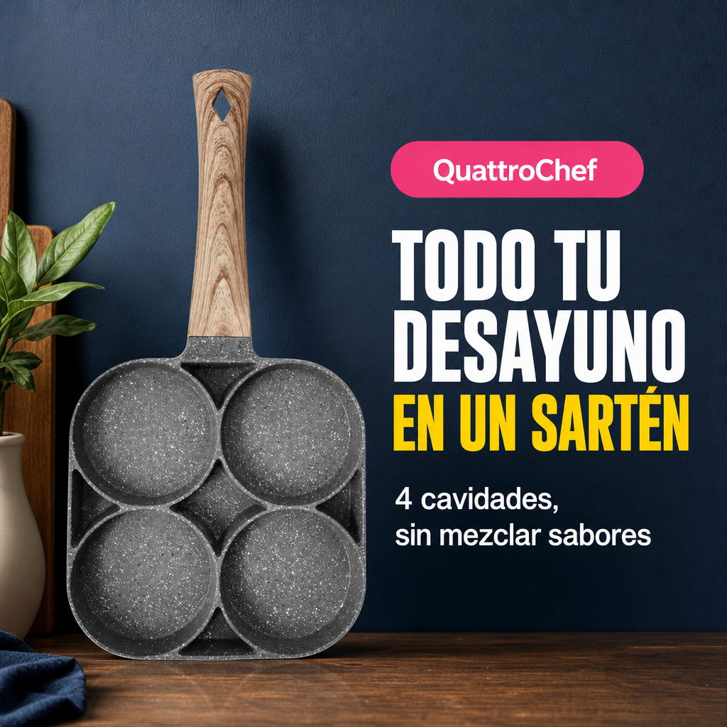 QuattroChef – Todo tu Desayuno en un Solo Sartén
