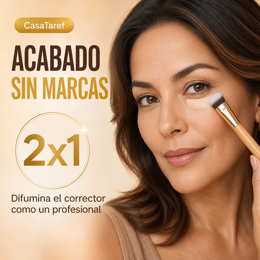 Brocha para Corrector Angular 2x1 - Acabado Profesional Sin Marcas