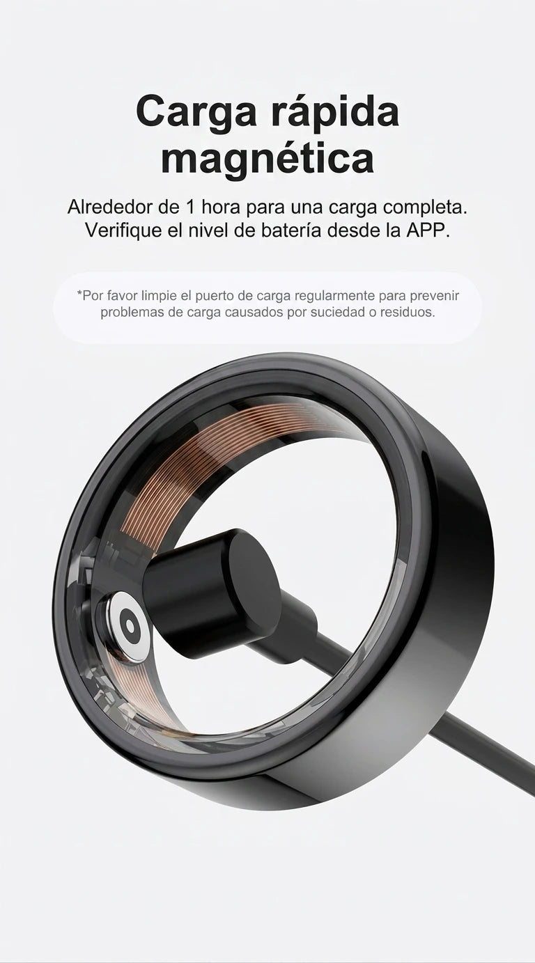 Anillo Smart Ring - Tu Salud Medida 24/7 Sin Cargar un Reloj