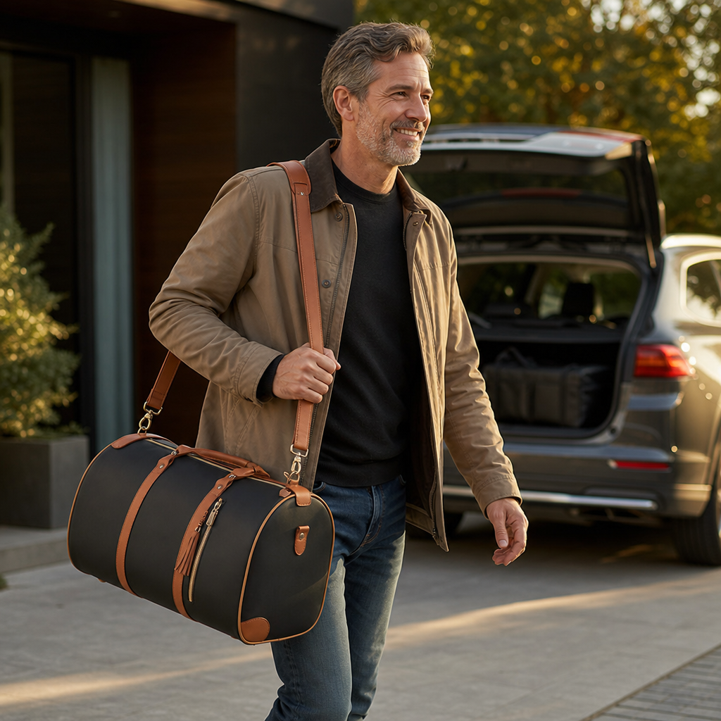 Bolsa de Viaje Cuerina CasaTaref - Viaja Elegante y Ligero
