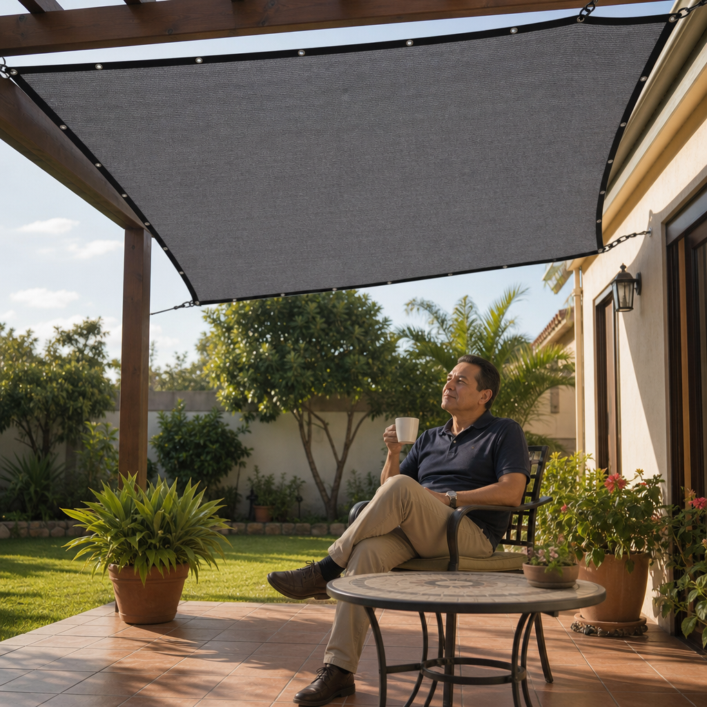 Malla de Sombra 3x4 m - Tu Patio Fresco y Sin Miradas