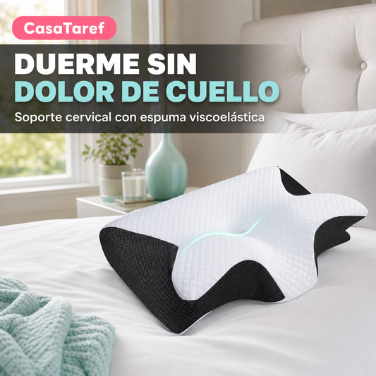Almohada Ergonómica Viscoelástica – Despierta Sin Dolor de Cuello