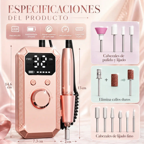 Drill Uñas Pro CasaTaref - Manicura de Salón en Casa