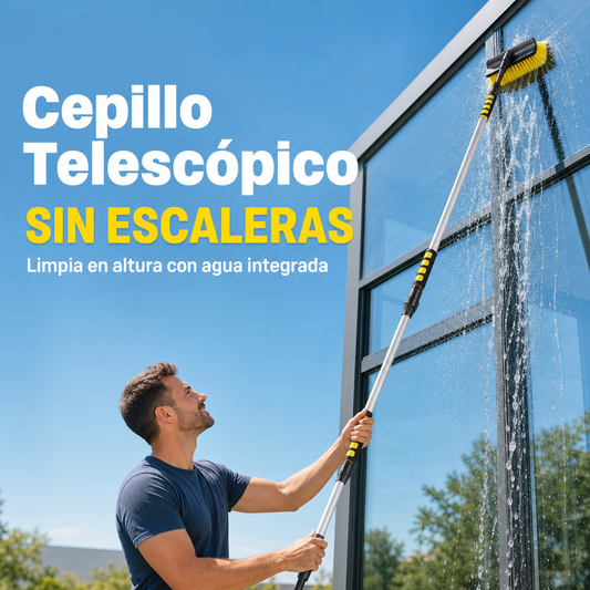 Cepillo Telescópico - Limpia en Altura Sin Escaleras