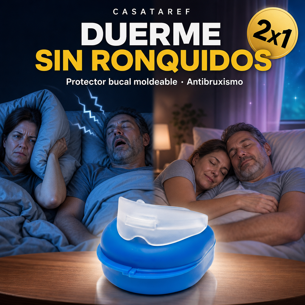 Protector Antirronquidos 2x1 - Duerme sin ruido toda la noche