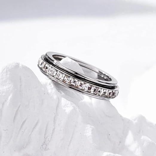 Anillo Antiestrés Giratorio 2x1 – Calma los Nervios con un Giro
