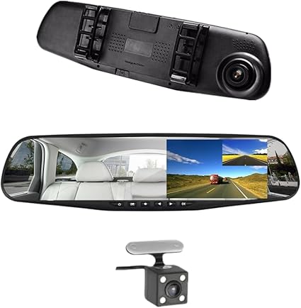Espejo DVR con Cámara – Graba Todo en HD – Protégete ante Accidentes desde el Primer Día