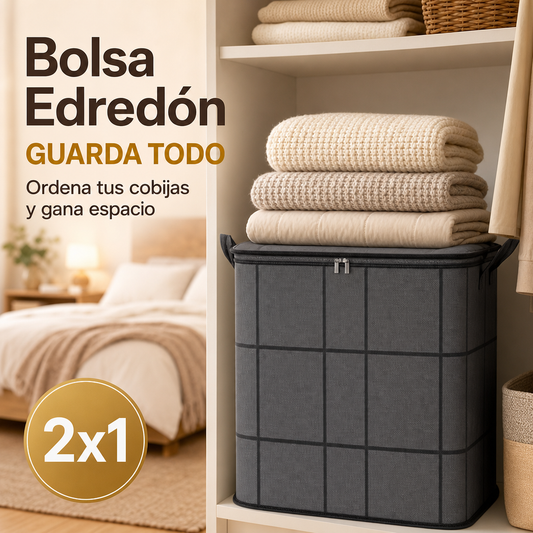 Bolsa Edredón 2x1 - Guarda y Ordena Tus Cobijas