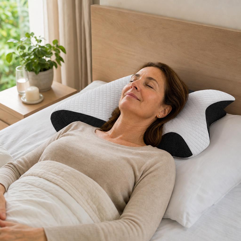 Almohada Ergonómica Viscoelástica – Despierta Sin Dolor de Cuello