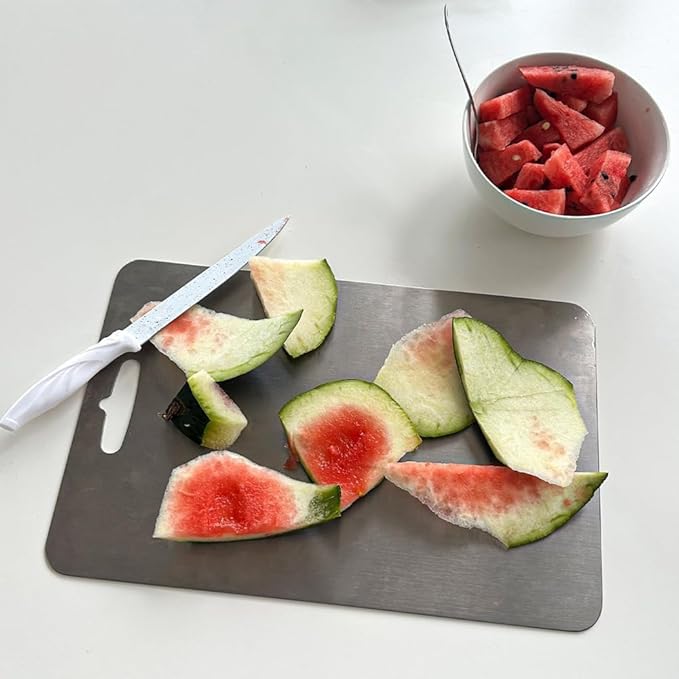 Set 3 Tablas de Acero - Corte Higiénico - Cocina Segura Desde el Primer Uso
