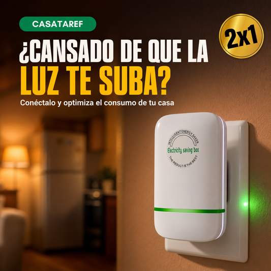 Ahorrador de Energía 2x1 - Cuida el Consumo de Luz de tu Casa