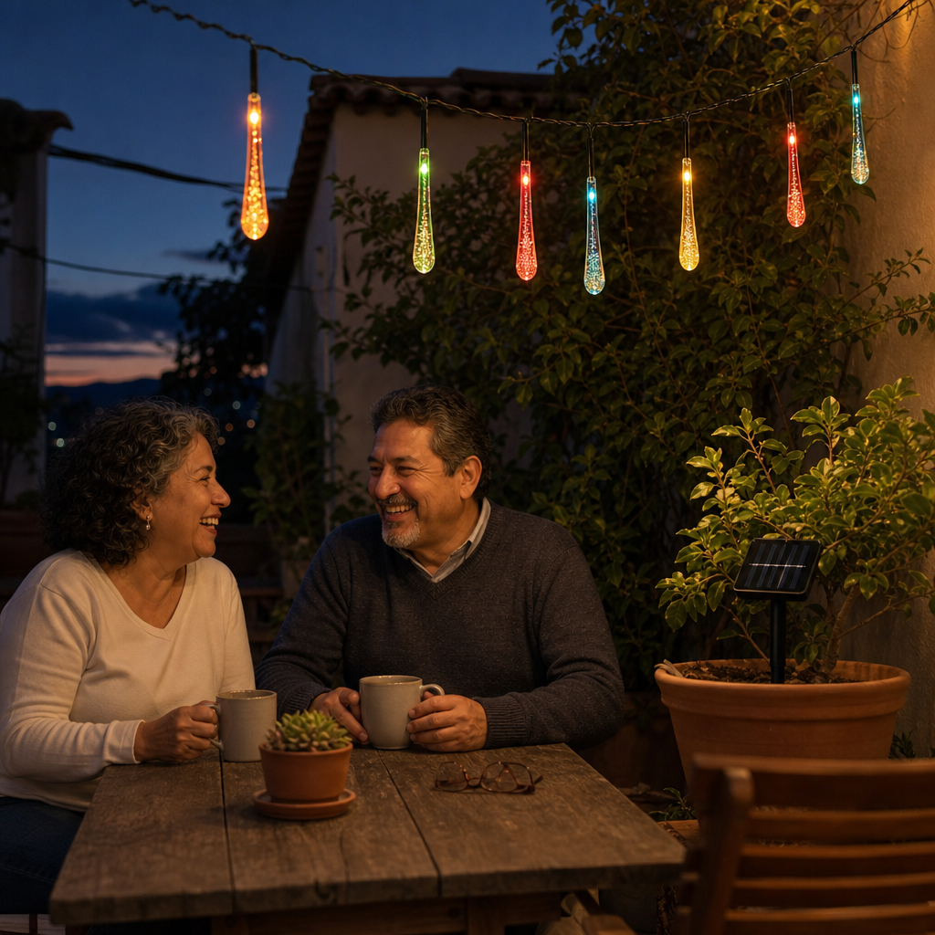 LumiGota - Luces Solares de Jardín que Encienden Solas