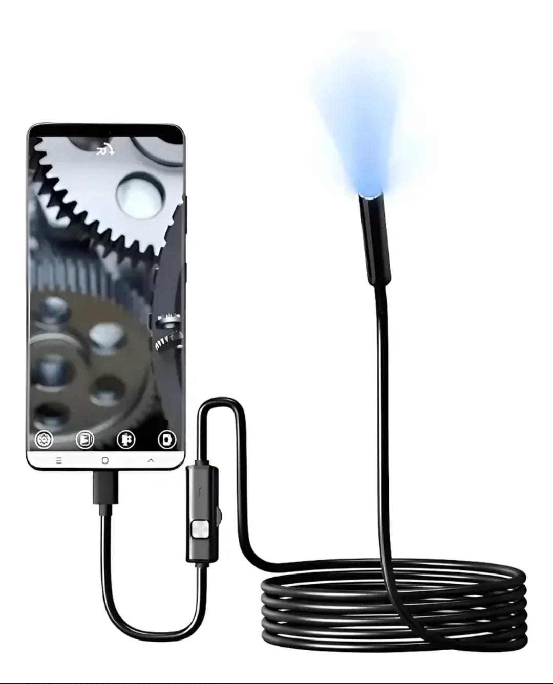 Cámara Endoscópica USB + 50 Amarras Gratis - Mira dentro sin romper