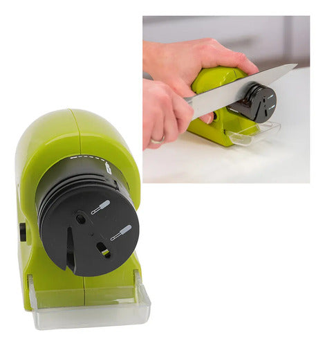 Afilador Eléctrico CasaTaref 2x1 - Filo de cuchillo nuevo en segundos