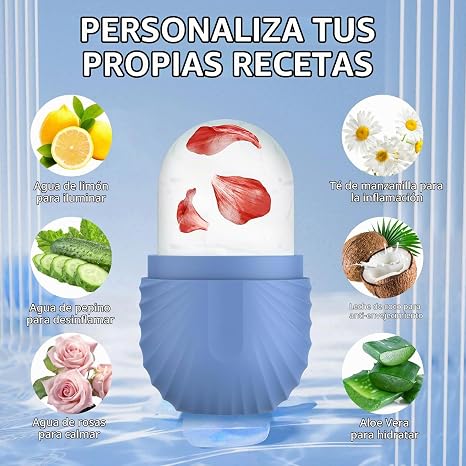 Masajeador de Hielo Facial 2x1 - Desinflama tu Rostro en Casa