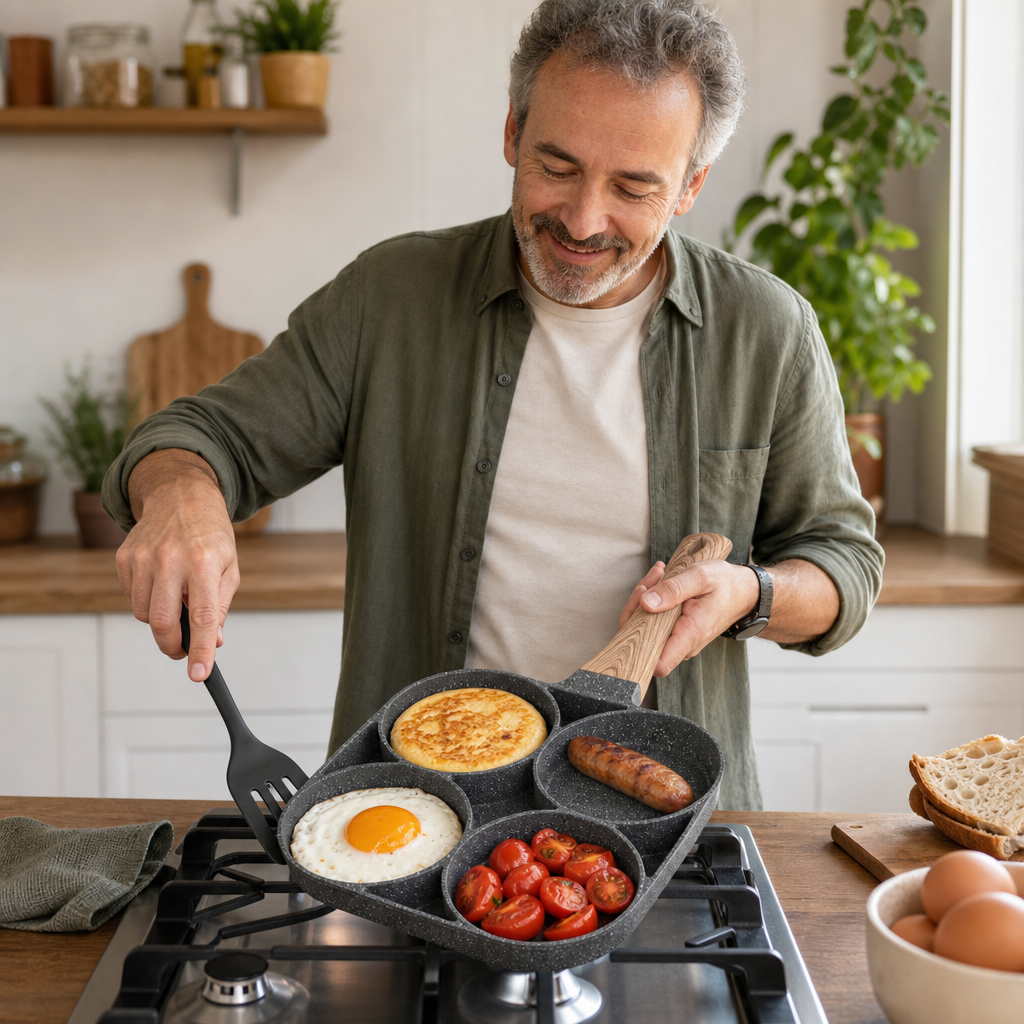 QuattroChef – Todo tu Desayuno en un Solo Sartén