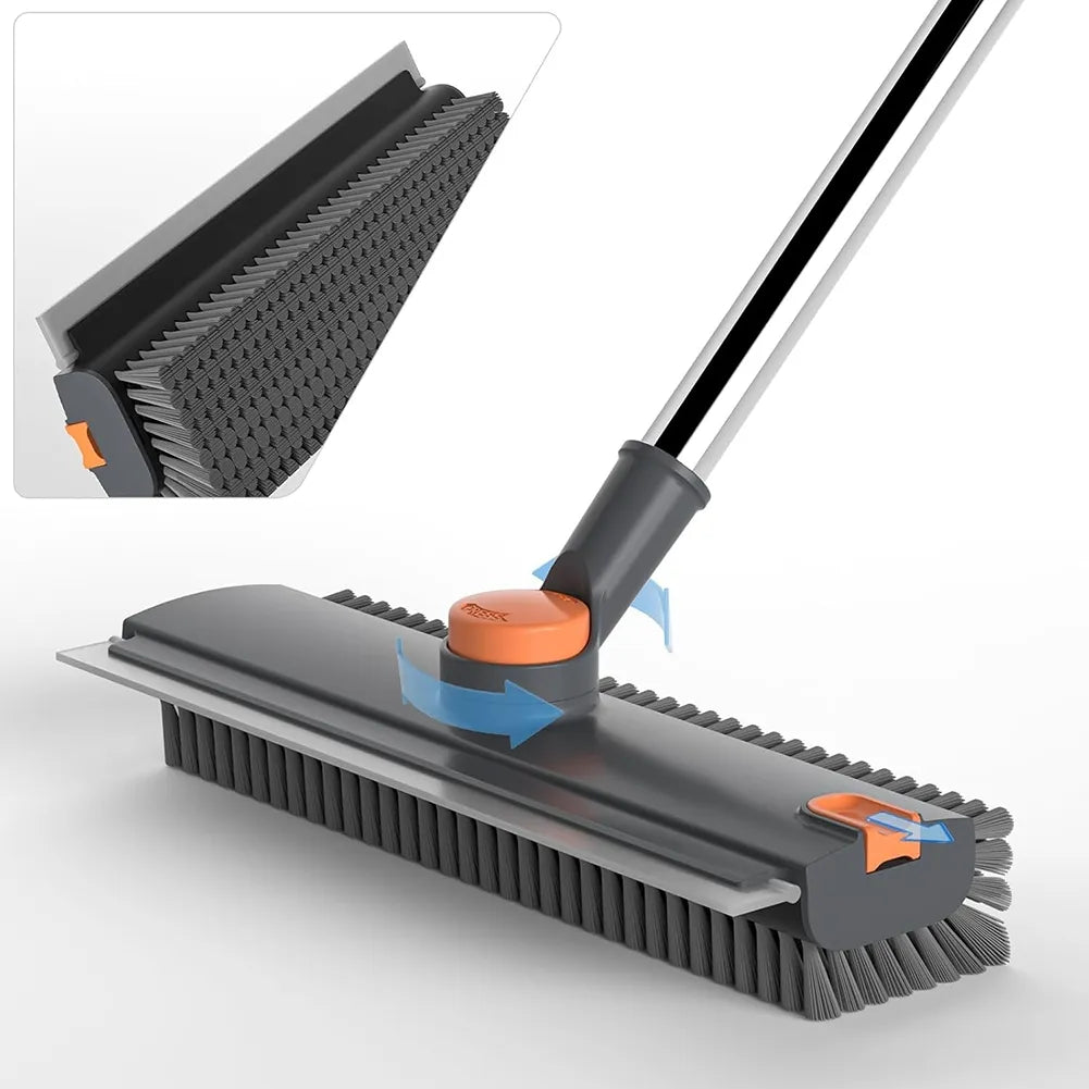 Cepillo Escurridor de Piso 2 en 1 – Mango Extensible Giratorio