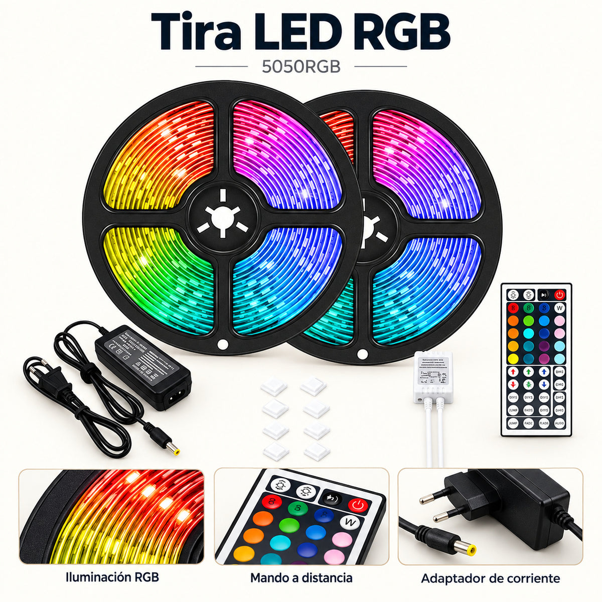 Tira LED RGB - Cambia el Ambiente de tu Cuarto en 10 Minutos