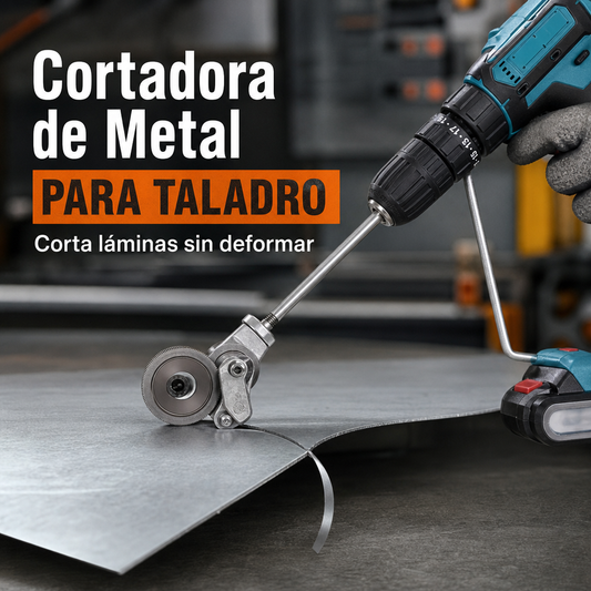 Cortadora de Metal para Taladro - Corta Láminas Sin Deformar