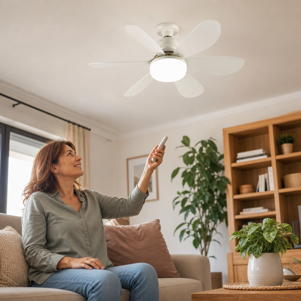 AeroLuz – Ventilador y Luz LED en un Solo Foco