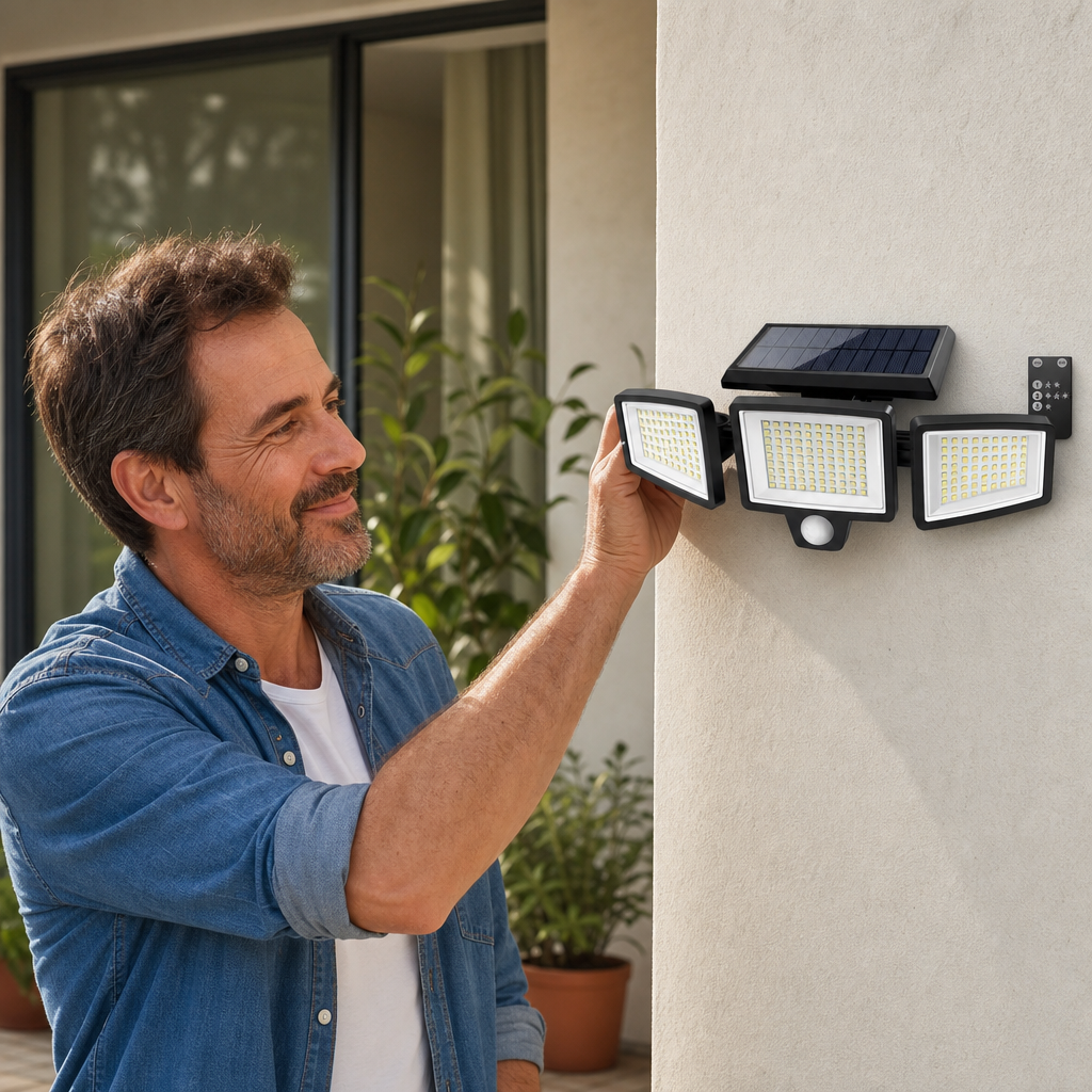 Reflector Solar LED – Luz Potente de Noche Sin Pagar Más Luz