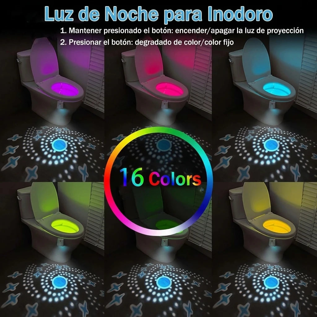 Luz LED para Inodoro 2x1 – Ilumina tu Baño de Noche Sin Deslumbrar