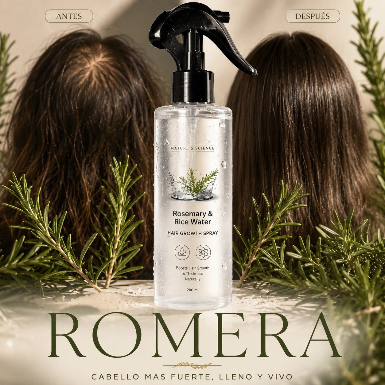 Agua de Romero – Frena la Caída y Activa tu Cabello