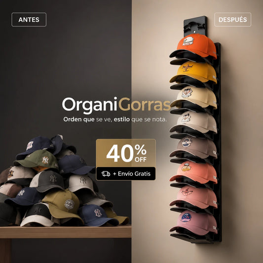 OrganiGorras – Ordena hasta 20 gorras sin que se deformen