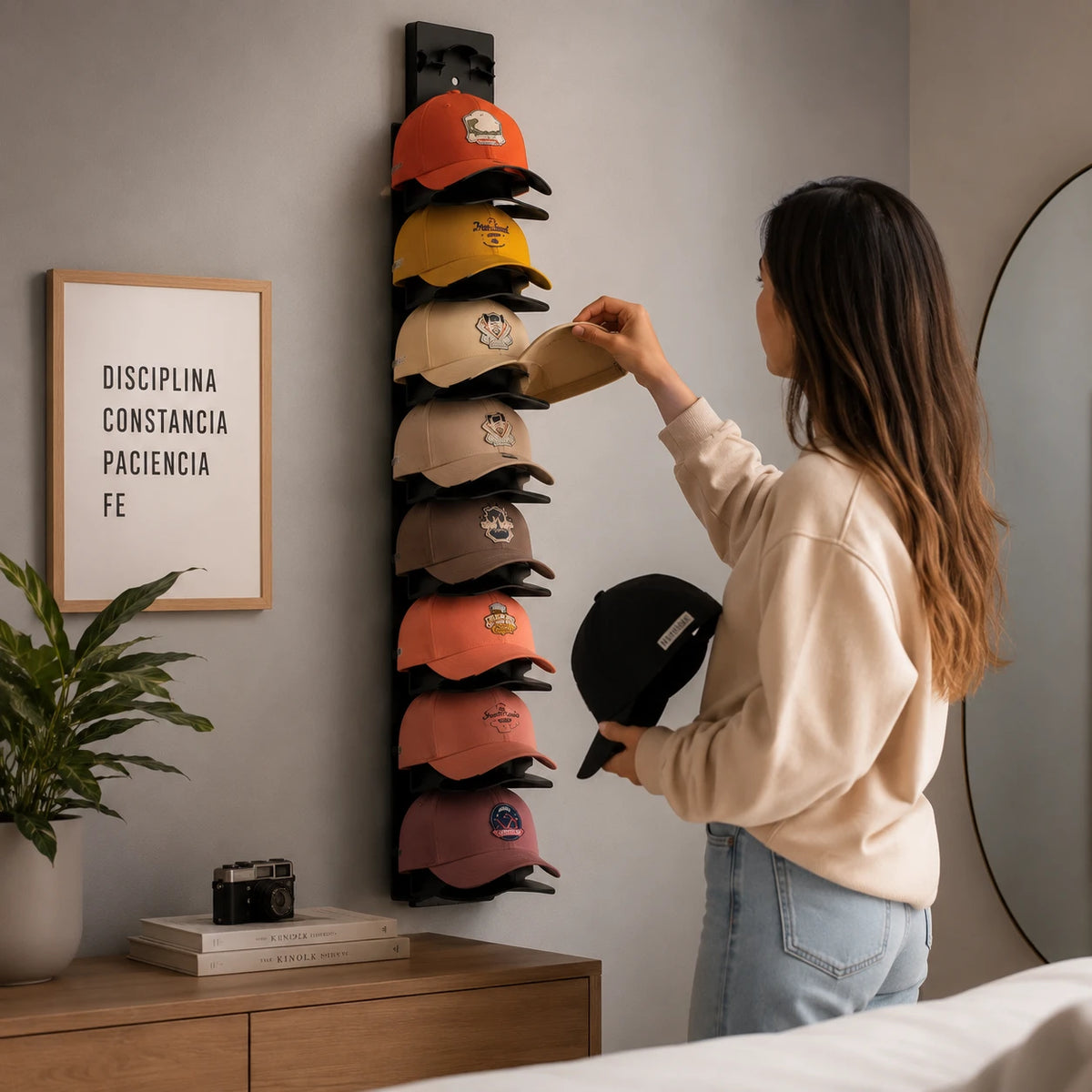 OrganiGorras – Ordena hasta 20 gorras sin que se deformen