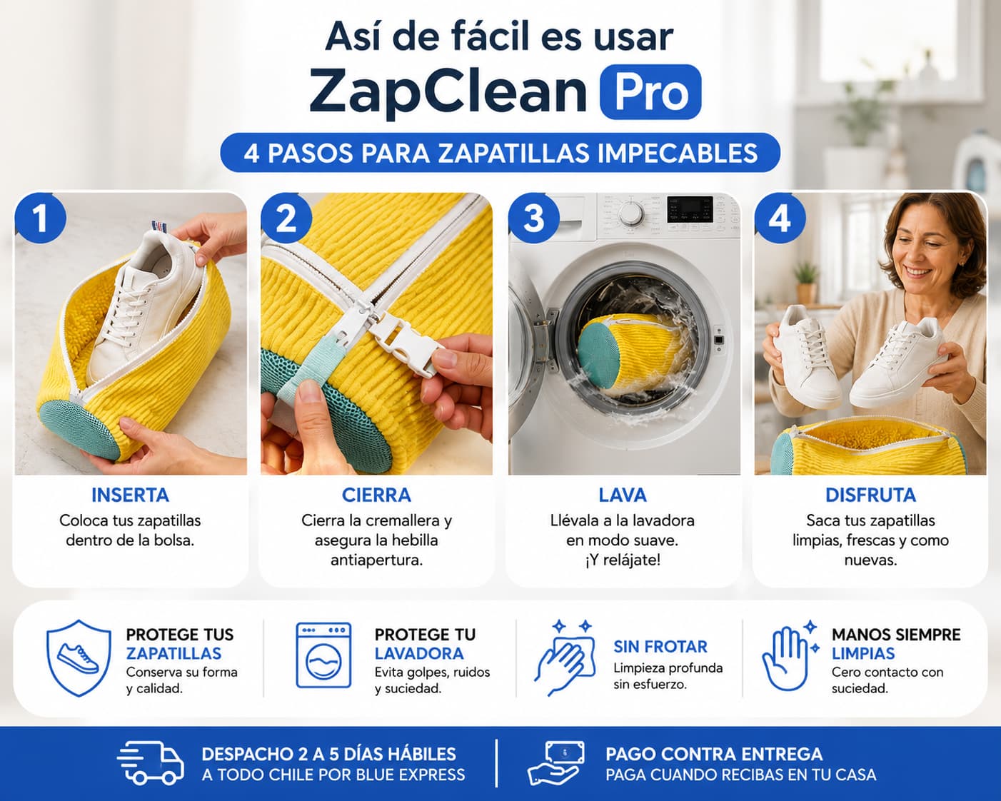 (2x1 ) ZapClean Pro - Lava tus Zapatillas sin Dañarlas
