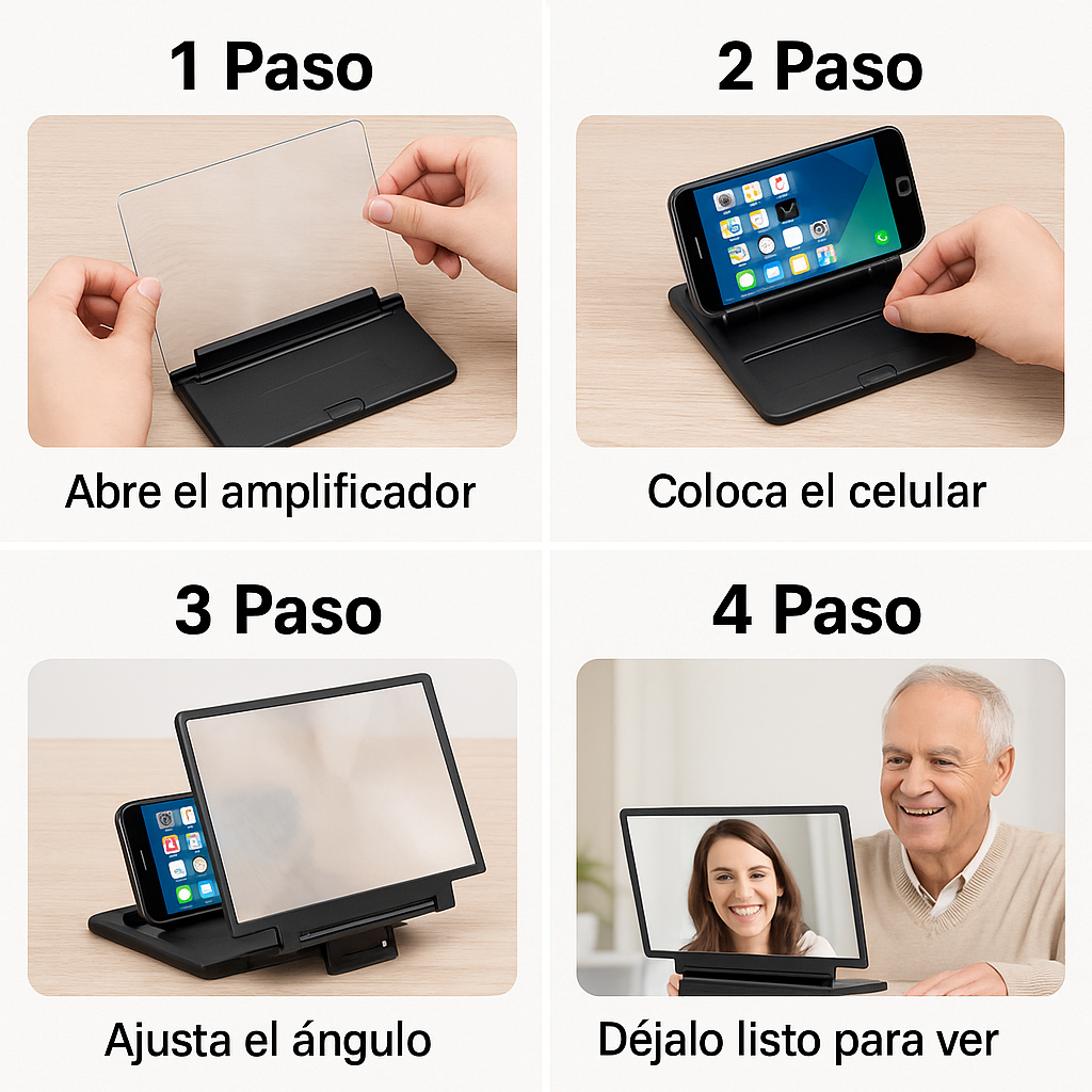Amplificador de Pantalla – Visión Ampliada – Disfruta Imagen Clara en 3 Segundos con Promo 2×1