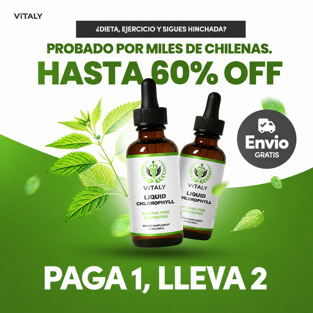Clorofila Líquida Benevolent 2x1 – Más Energía y Digestión