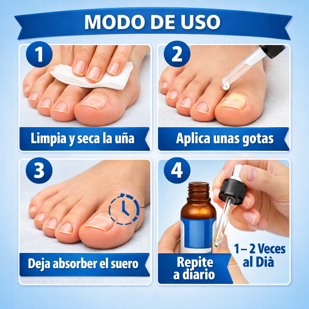 Suero Antihongos para Uñas – Reparación Profunda – Uñas más sanas y limpias en pocas semanas