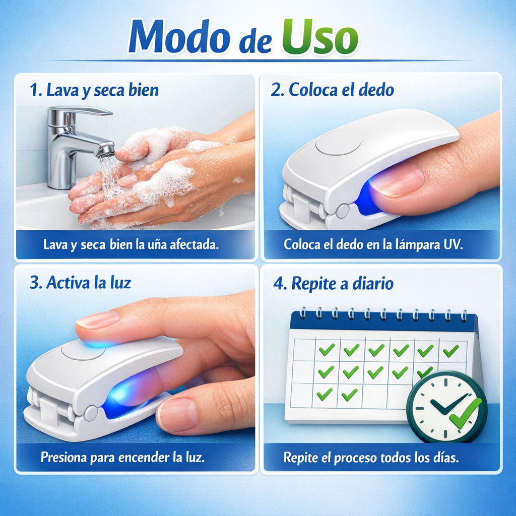Lámpara UV Antihongos – Tratamiento para Uñas – Ayuda a Combatir Hongos en Casa